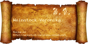 Weinstock Veronika névjegykártya